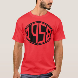 Camiseta Aniversário do Hipster Retro 1958