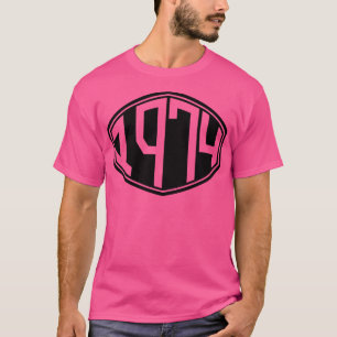 Camiseta Aniversário do Hipster Retro 1974