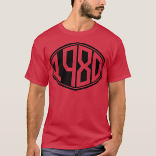 Camiseta Aniversário do Hipster Retro 1980
