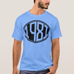 Camiseta Aniversário do Hipster Retro 1981