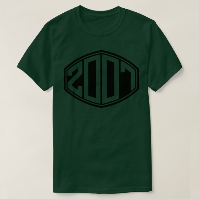 Camiseta Aniversário do Hipster Retro 2007 (Frente do Design)