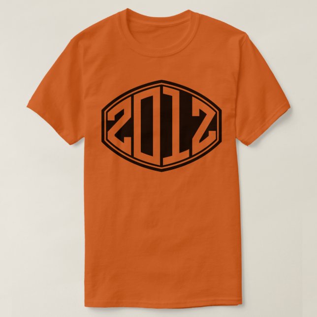 Camiseta Aniversário do Hipster Retro 2012 (Frente do Design)
