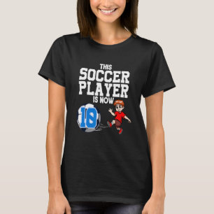 Camiseta Aniversário do Jogador de Futebol de 10 anos
