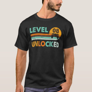 Camiseta Aniversário do Jogador de Vídeo Retro Desbloqueado