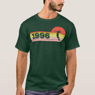 Camiseta Aniversário do Jogador do Shuttlecock Nascer 1996 