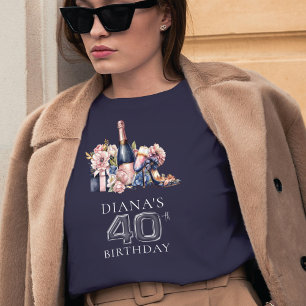 Camiseta Aniversário do Luxo 40º Dia Personalizado