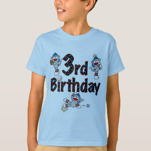Camiseta Aniversário do Macaco-Meia-Beisebol