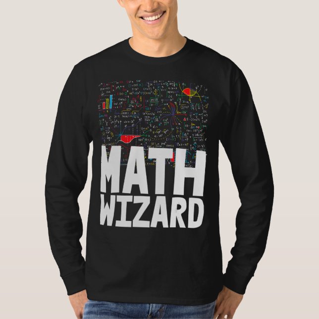 Camiseta Aniversário do Math Wizard Toddler Mathsport (Frente)