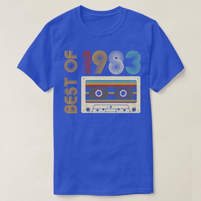 Camiseta Aniversário Do Melhor De 1983 (Frente do Design)