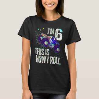 Camiseta Aniversário do Monstro do 6 de 6 anos