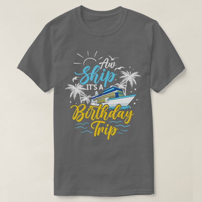 Camiseta Aniversário do Navio de Cruzeiro de Voz de Barcos  (Frente do Design)
