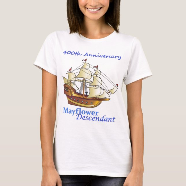 Camiseta Aniversário do navio de navigação do descendente (Frente)