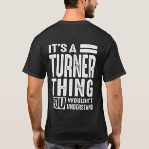 Camiseta Aniversário do Nome Personalizado Turner