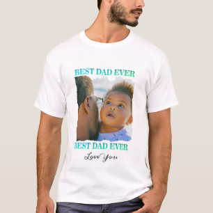 Camiseta Aniversário do Pai Presente com múltiplas colagens
