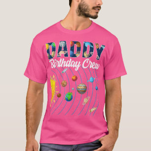 Camiseta Aniversário do pai Tripulação Exterior Sistema Sol