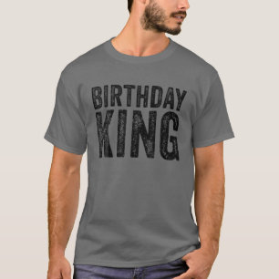 Camiseta Aniversário do Partido Rei Correspondente à Funny