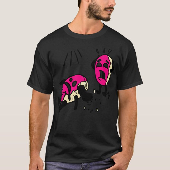 Camiseta aniversário do pirata do arco-íris do mrdoughnut (Frente)