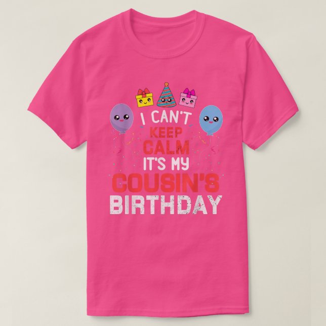 Camiseta Aniversário do Primo (Frente do Design)