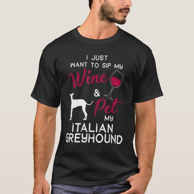 Camiseta Aniversário do Proprietário do Vinho de Cachorro I (Frente)