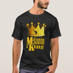 CAMISETA ANIVERSÁRIO DO REI AFRICANO AMERICANO MELANIN CASA