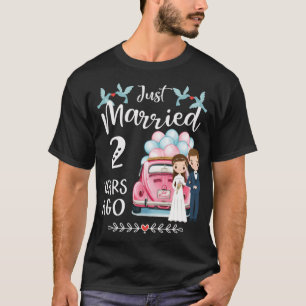 Camiseta Aniversário do segundo - Recem casados 2 Anos