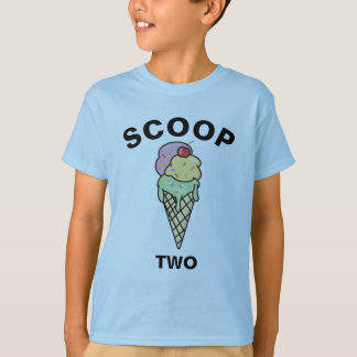Camiseta Aniversário do Sorvete Personalizado Cone Scoop Do