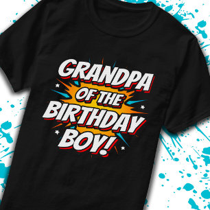 Camiseta Aniversário do Super-Herói História em quadrinhos