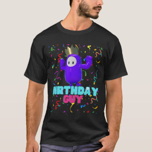 Camiseta Aniversário do Tema de Jogo Popular do Aniversário
