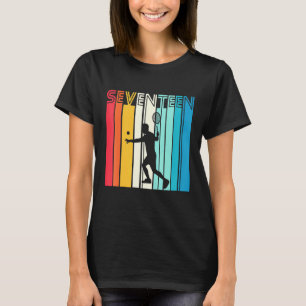 Camiseta Aniversário do Tênis desportivo Aniversário Retro