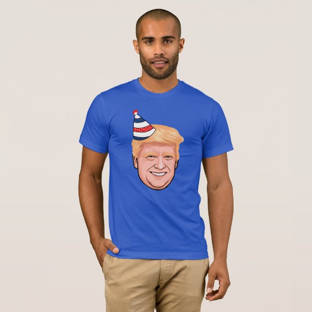 CAMISETA ANIVERSÁRIO DO TRUMP DO DONALD (Frente Completa)