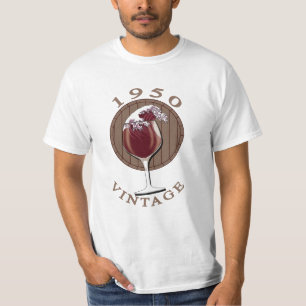 Camiseta Aniversário do Vinho - 1950 Vintage