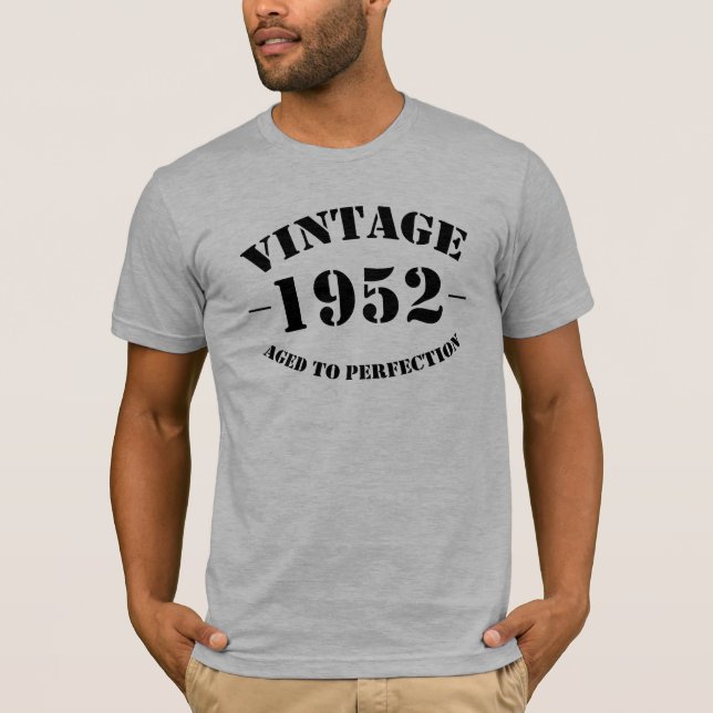 Camiseta Aniversário do vintage 1952 (Frente)