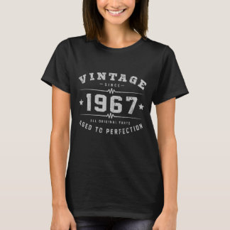 Camiseta Aniversário do vintage 1967