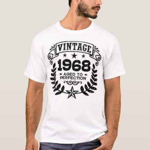 Camiseta Aniversário do vintage 1968 50th
