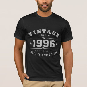 Camiseta Aniversário do vintage 1996