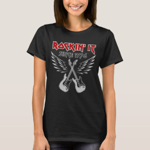 Camiseta Aniversário Duro de guitarra Elétrica nascer guita