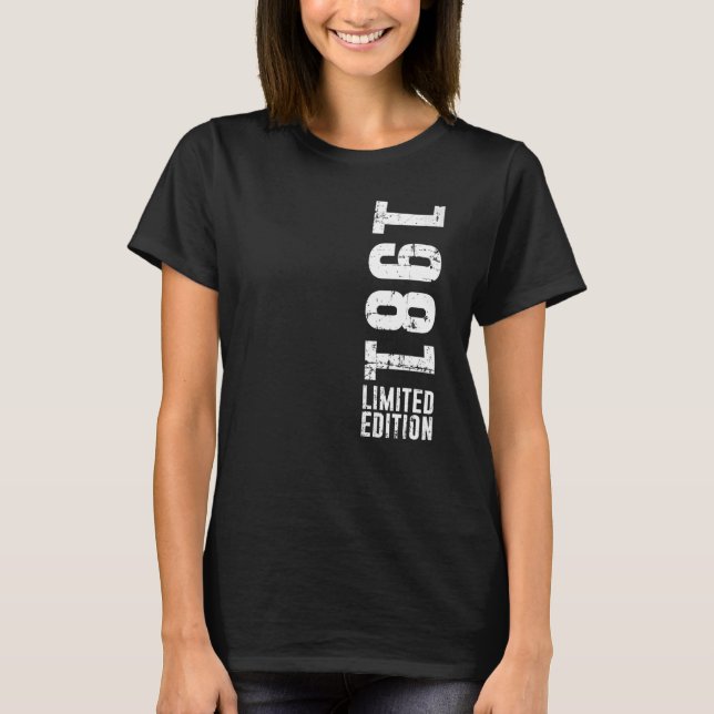 Camiseta Aniversário e colheita de 1981 (Frente)