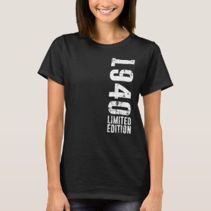 Camiseta Aniversário e vintage 1940