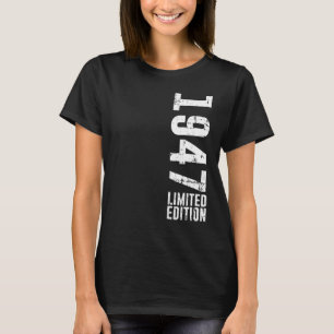 Camiseta Aniversário E Vintage 1947
