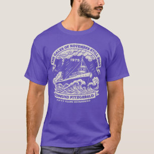 Camiseta Aniversário Edmund Fitzgerald Grandes Lagos Maríti