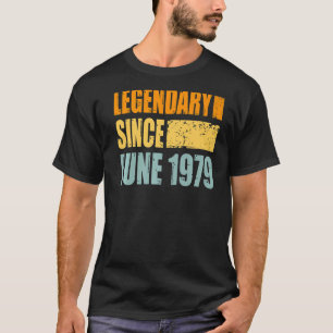 Camiseta Aniversário Em Junho De 1979