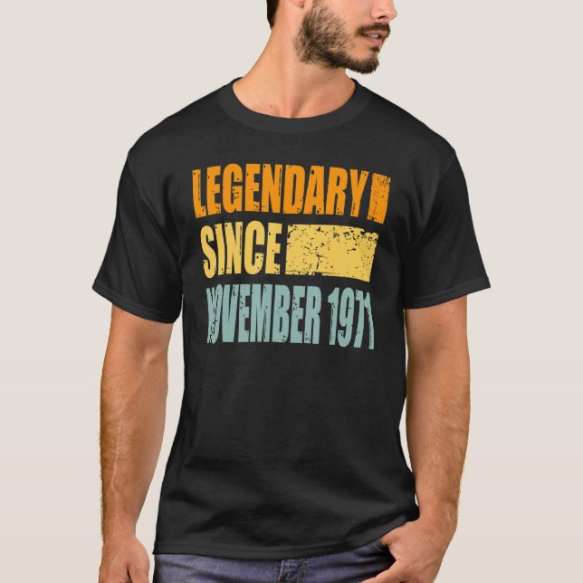 Camiseta Aniversário Em Outubro De 1971 (Frente)