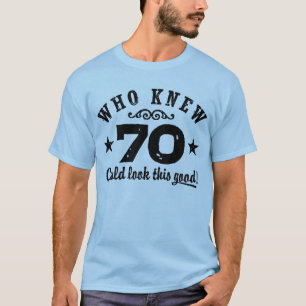Camiseta Aniversário engraçado do 70