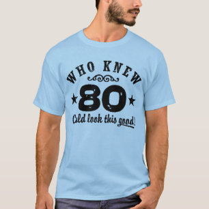 Camiseta Aniversário engraçado do 80