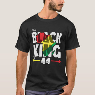 Camiseta Aniversário Este Rei Negro Tem 44 Cores Africanas