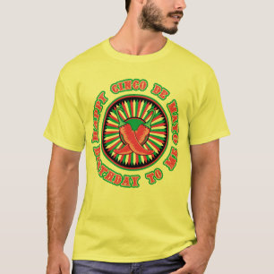 Camiseta Aniversário feliz de Cinco de Mayo!