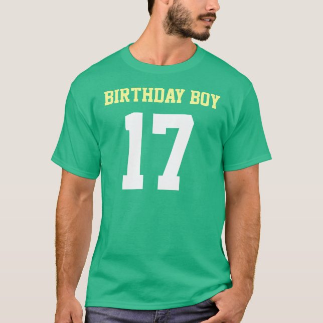 Camiseta Aniversário Garoto 17 (Frente)