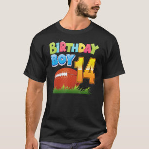 Camiseta Aniversário Garoto De 14 Anos 14 Futebol P