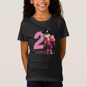 Camiseta Aniversário GIRL PapagaioPartido Pirata Nome do se