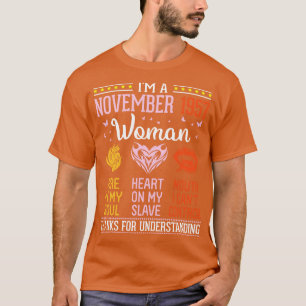Camiseta Aniversário Im Novembro De 1957 Mulher 63 Anos Inc